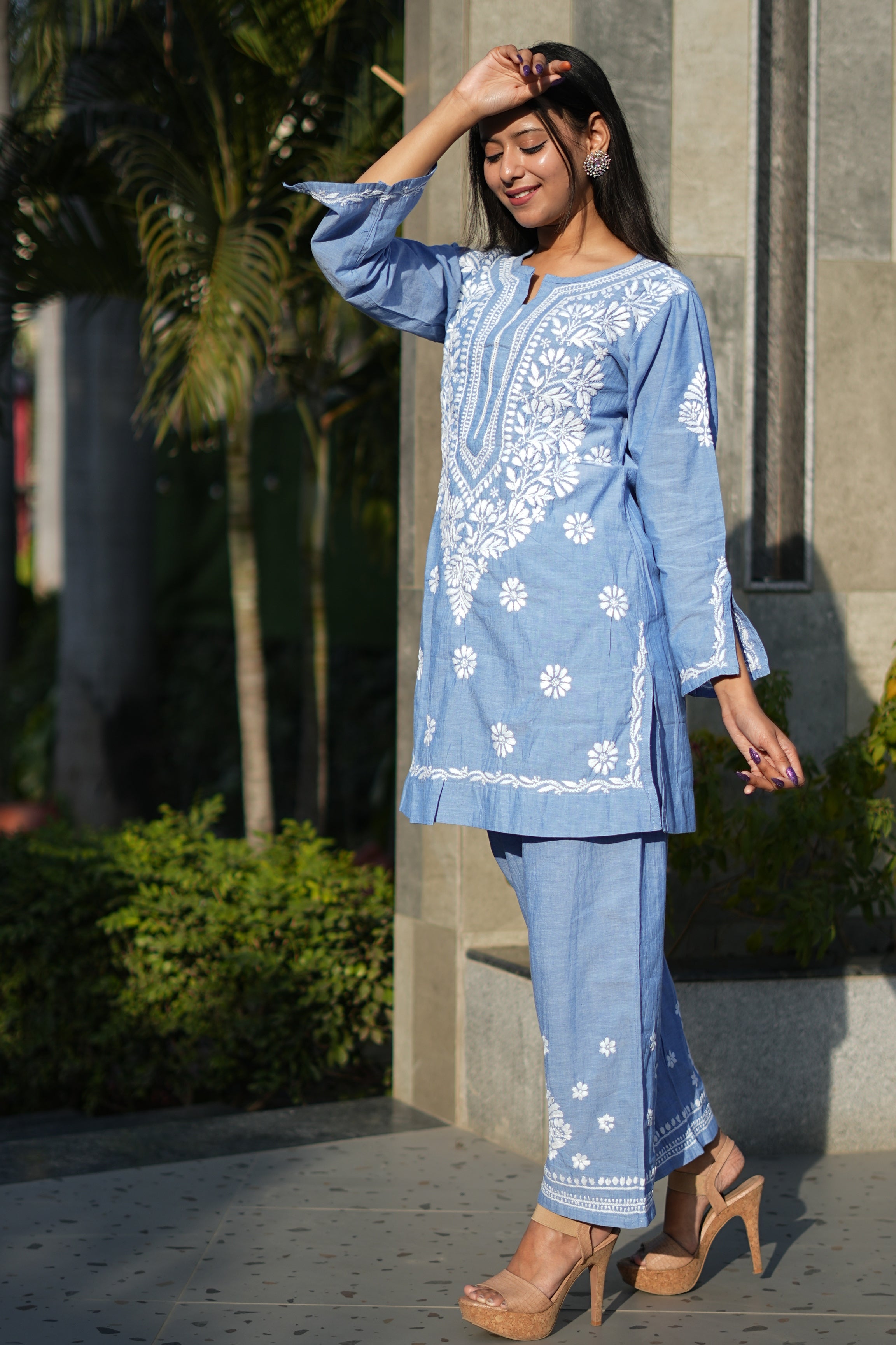 Denim cotton co-ord set