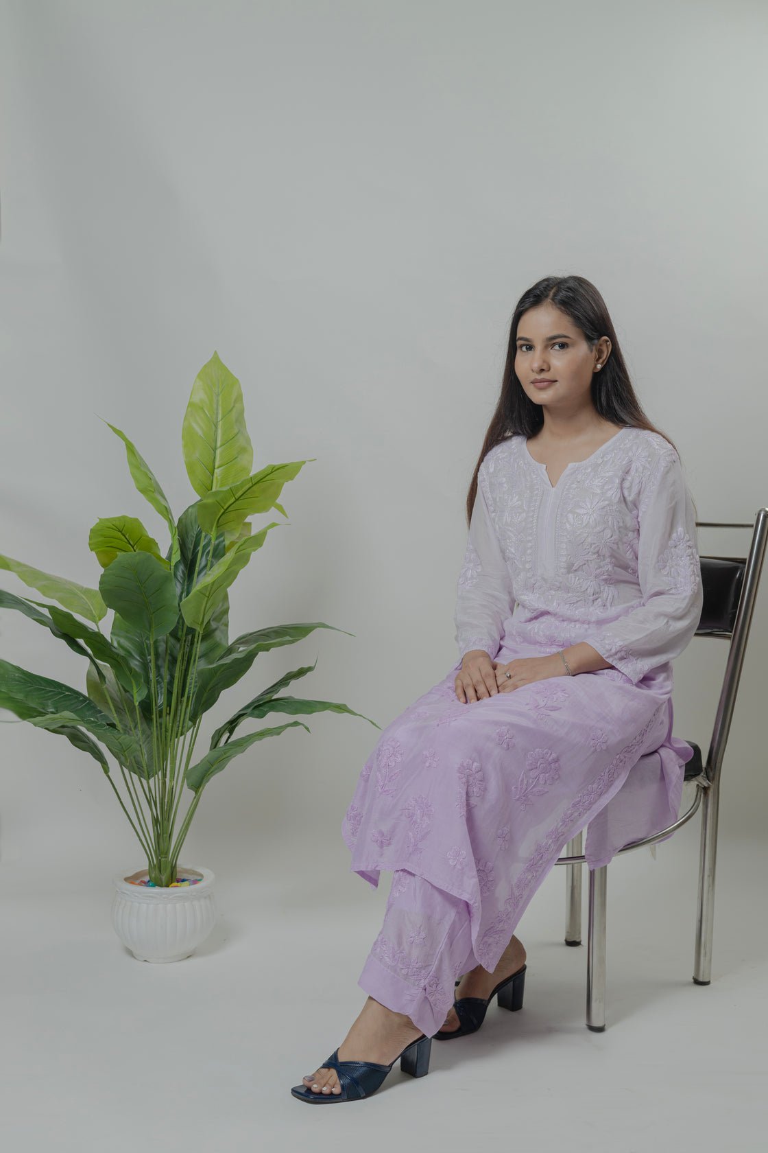 Chanderi Cotton Kurta Palazo set