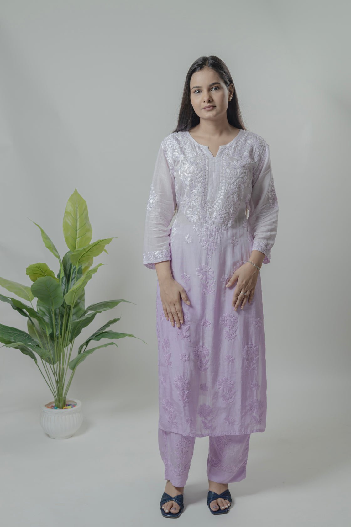 Chanderi Cotton Kurta Palazo set