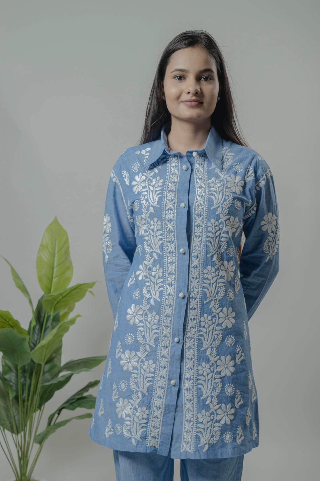 Denime Shirt Style Co-ord Set