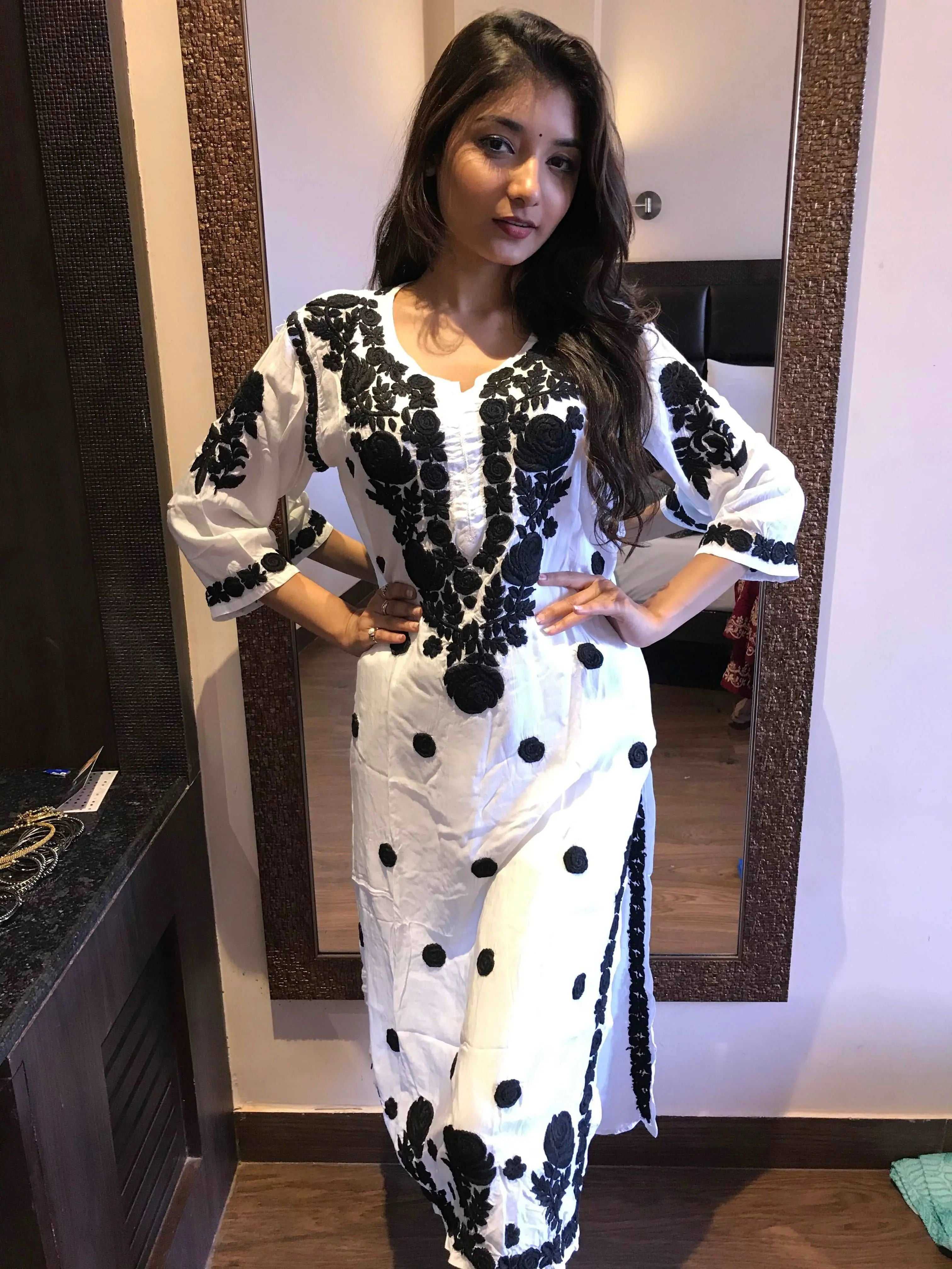 Modal white Kurti