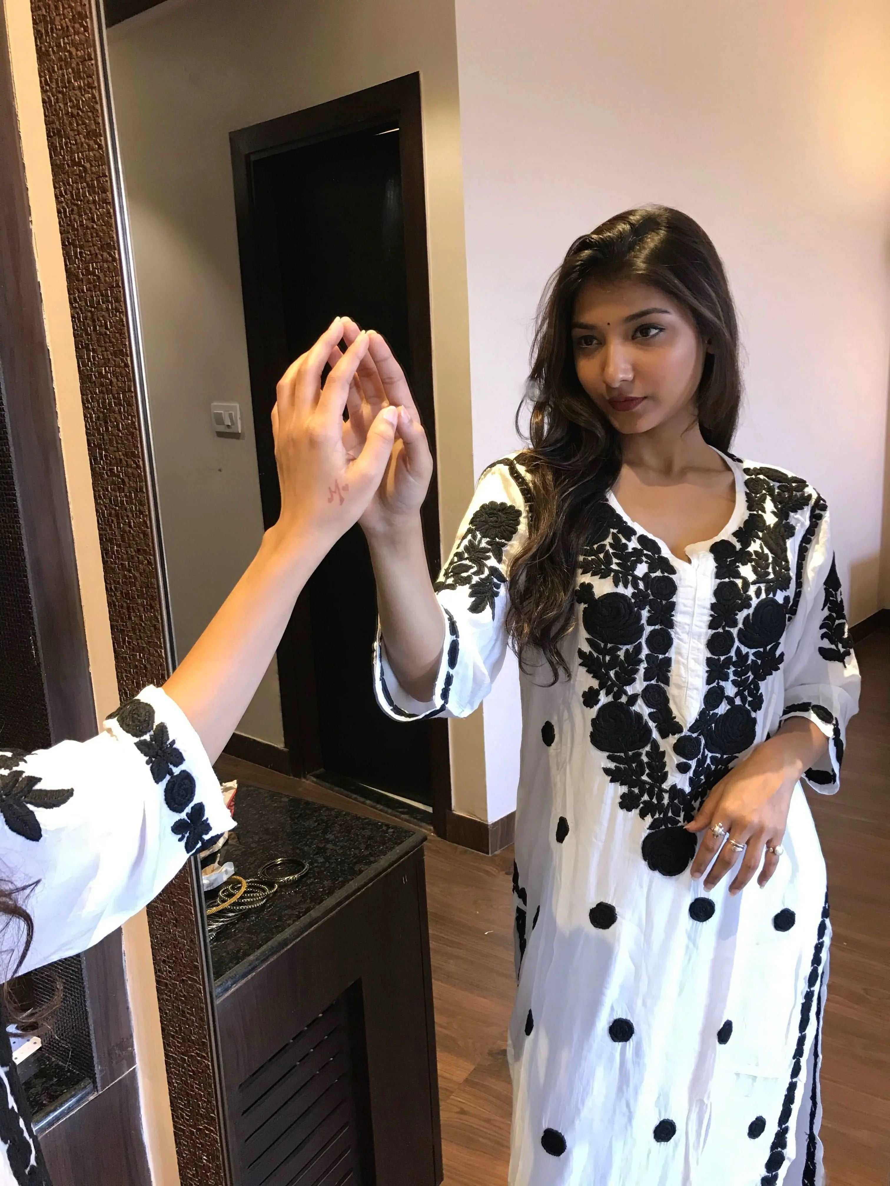 Modal white Kurti