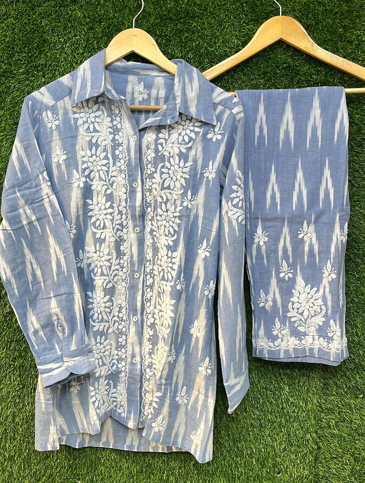 Mul Mul Cotton Printed Co-ord Set