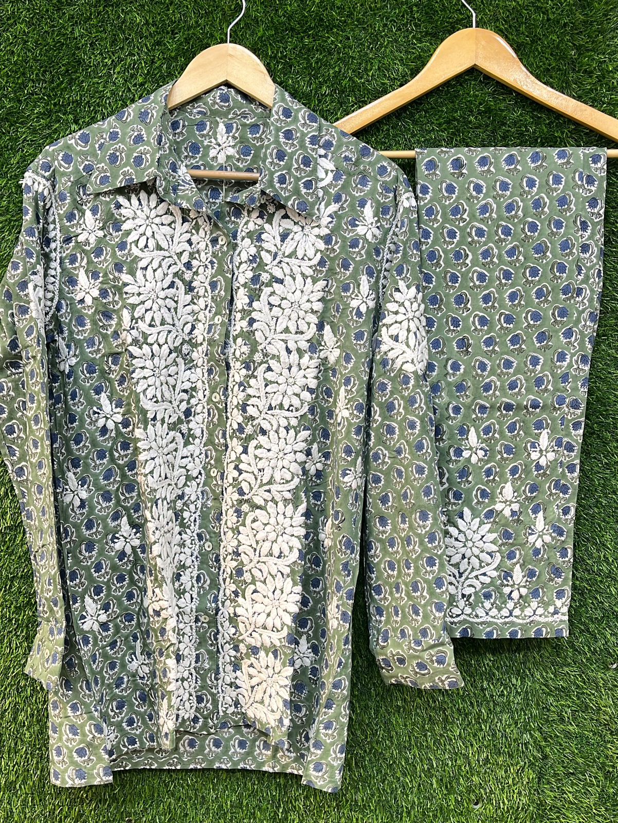 Mul Mul Cotton Printed Co-ord Set