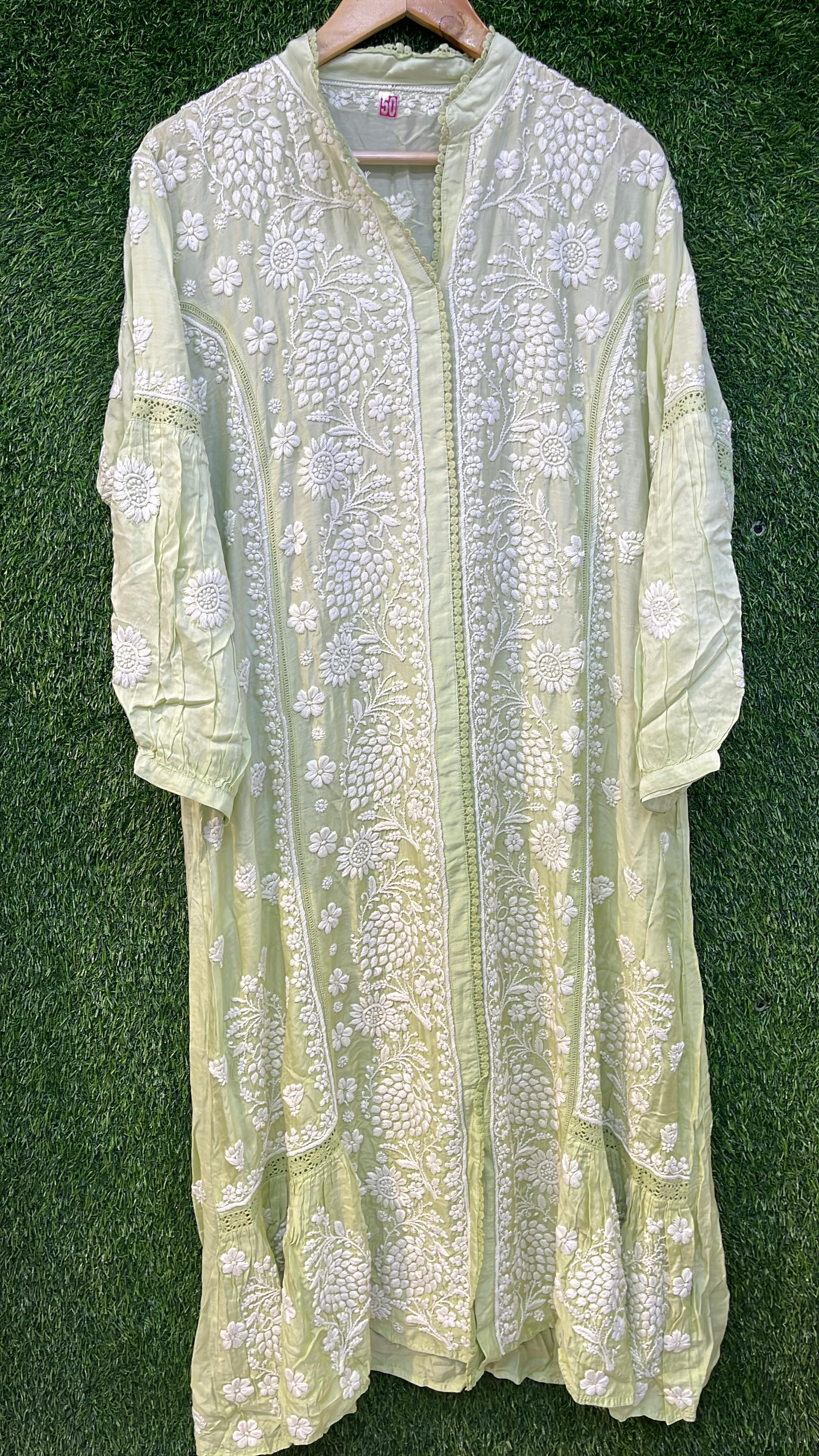 Muslin Long Pom Pom Dress