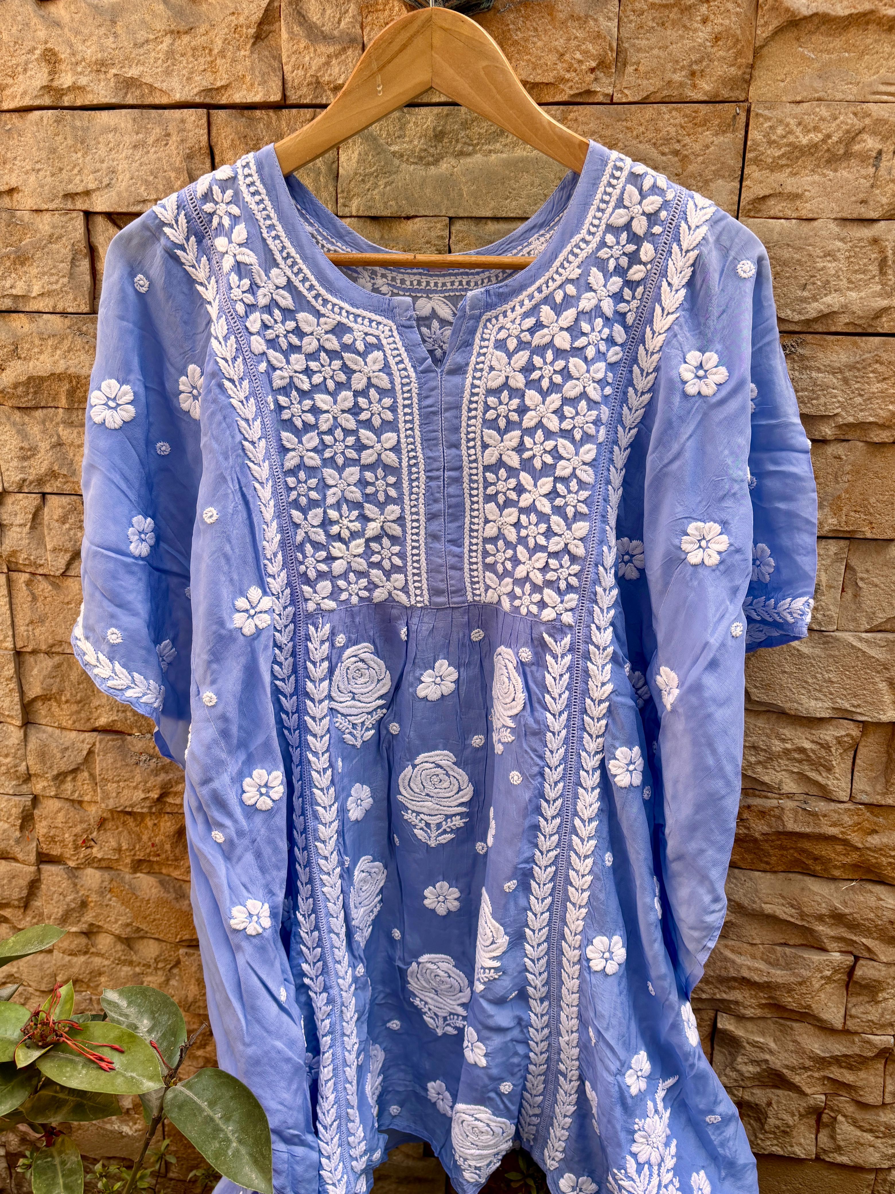 Muslin Silk Short Kaftan