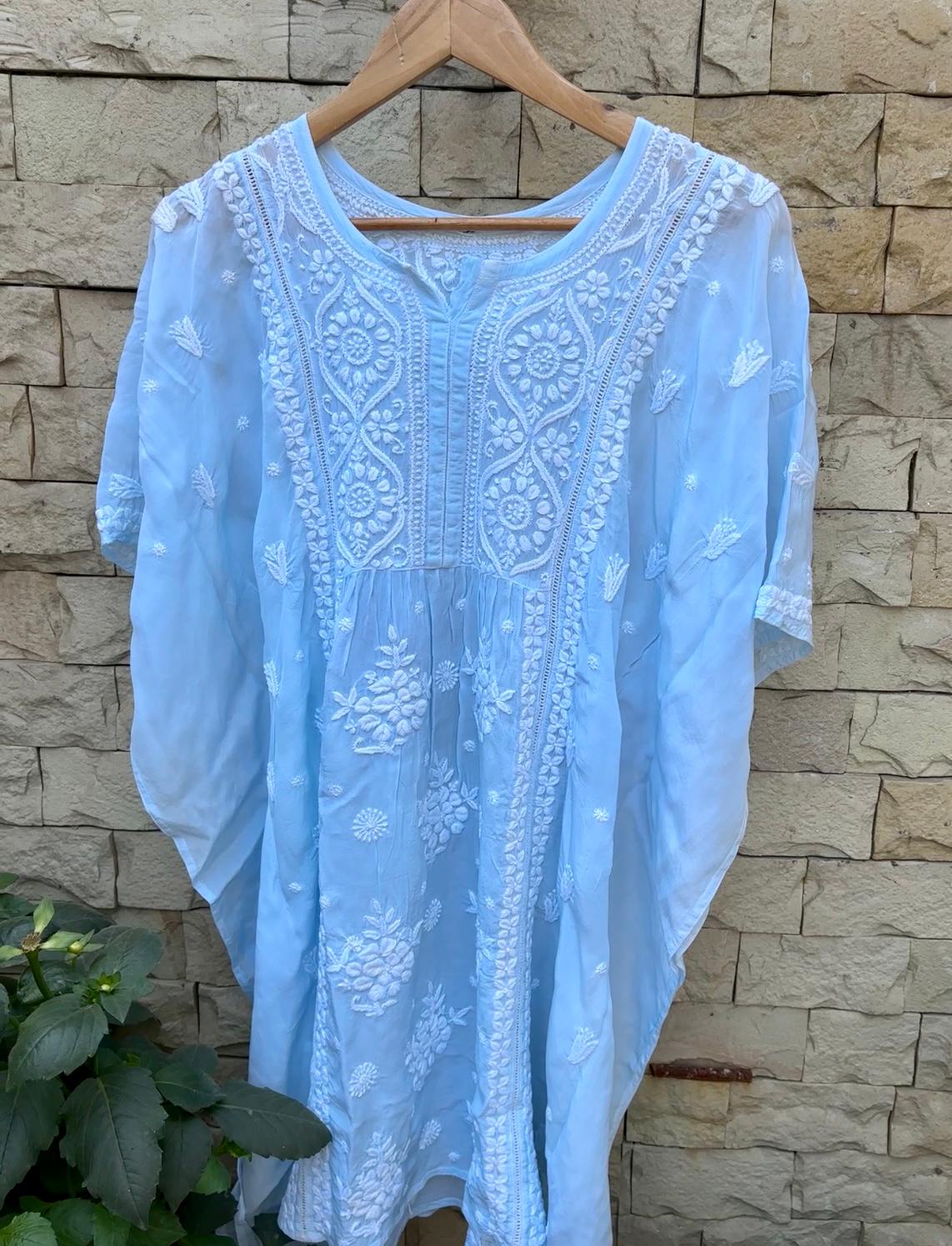 Muslin Silk Short Kaftan