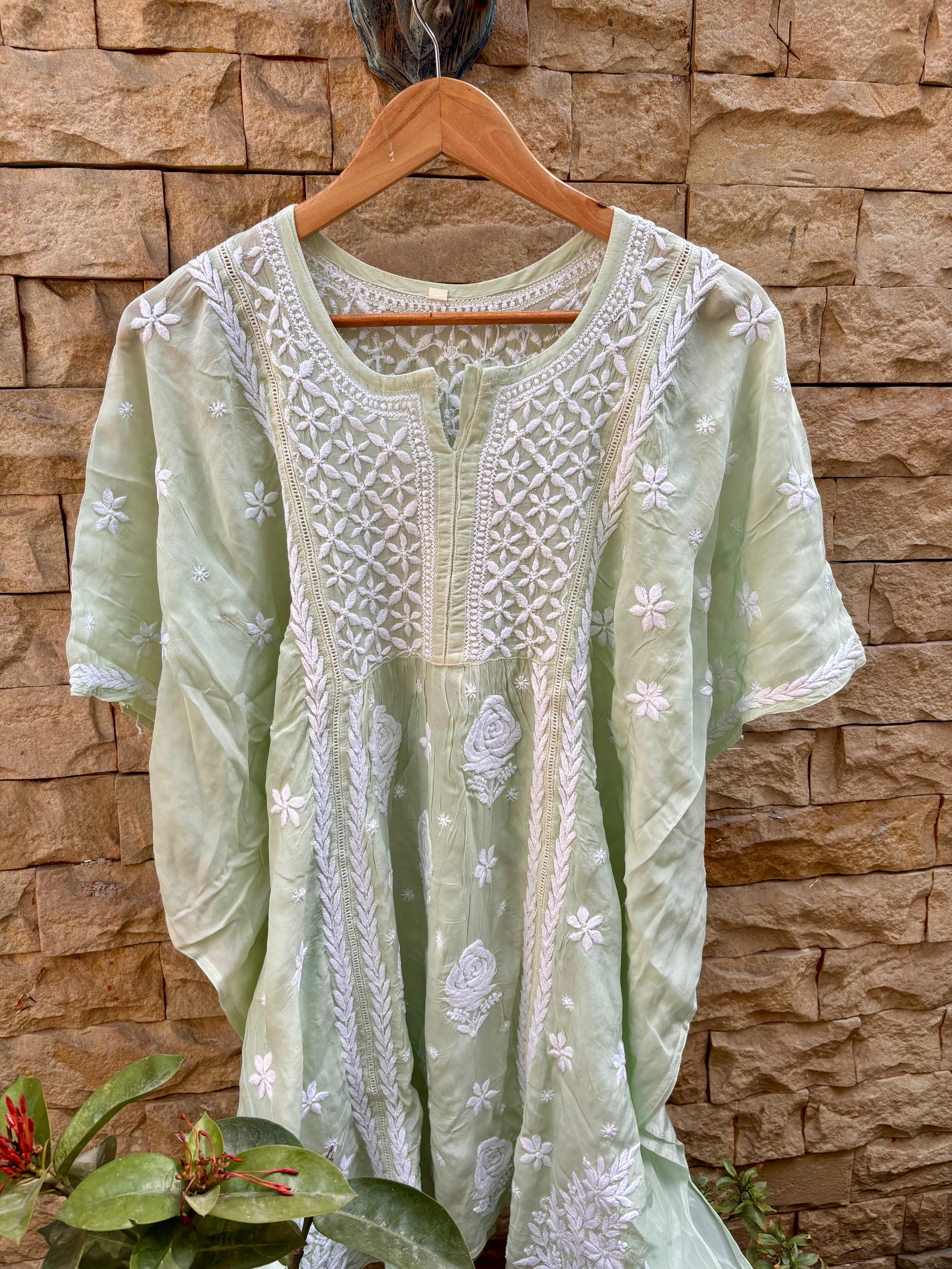 Muslin Silk Short Kaftan