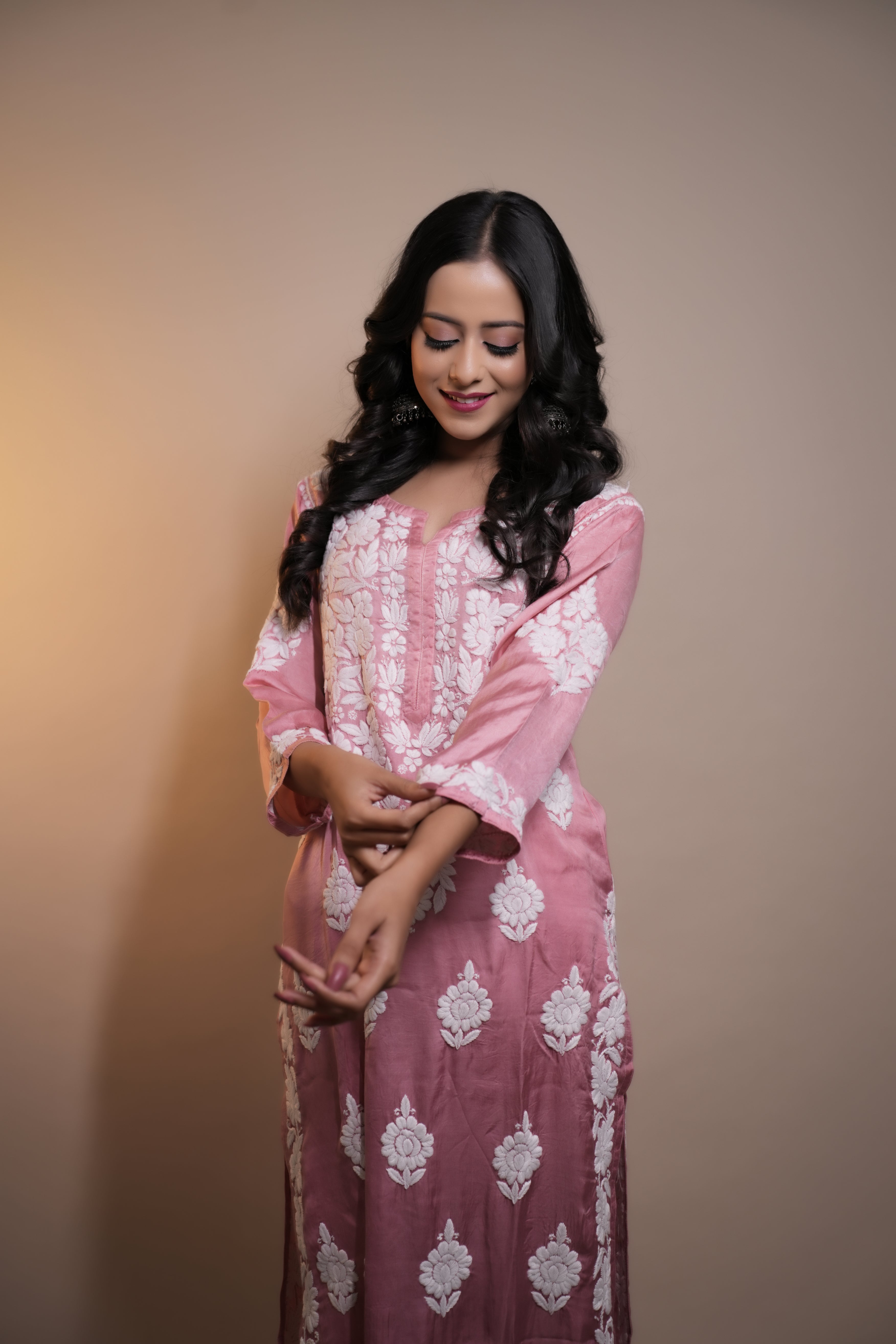 Modal Satin Straight Kurti