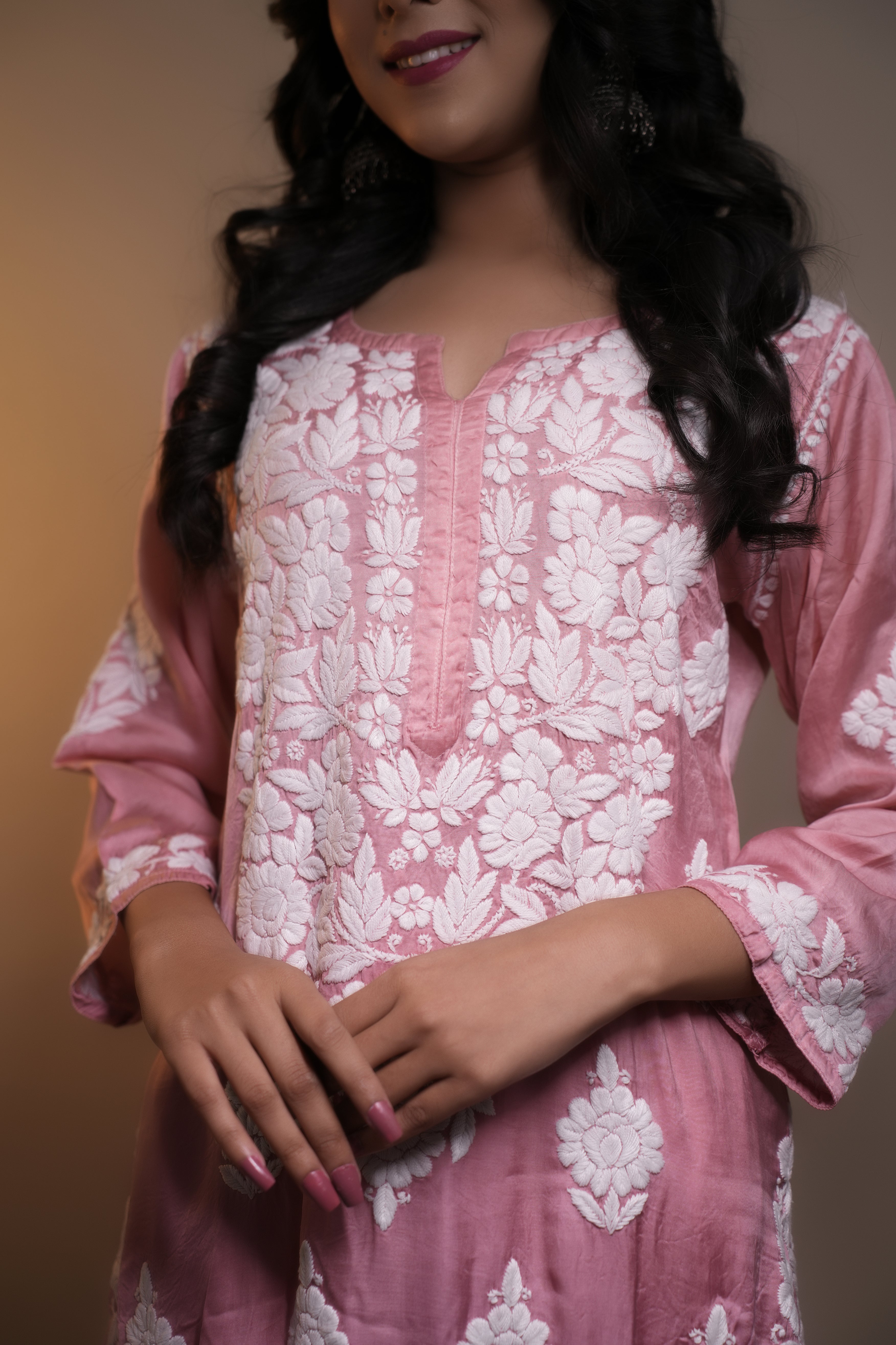 Modal Satin Straight Kurti