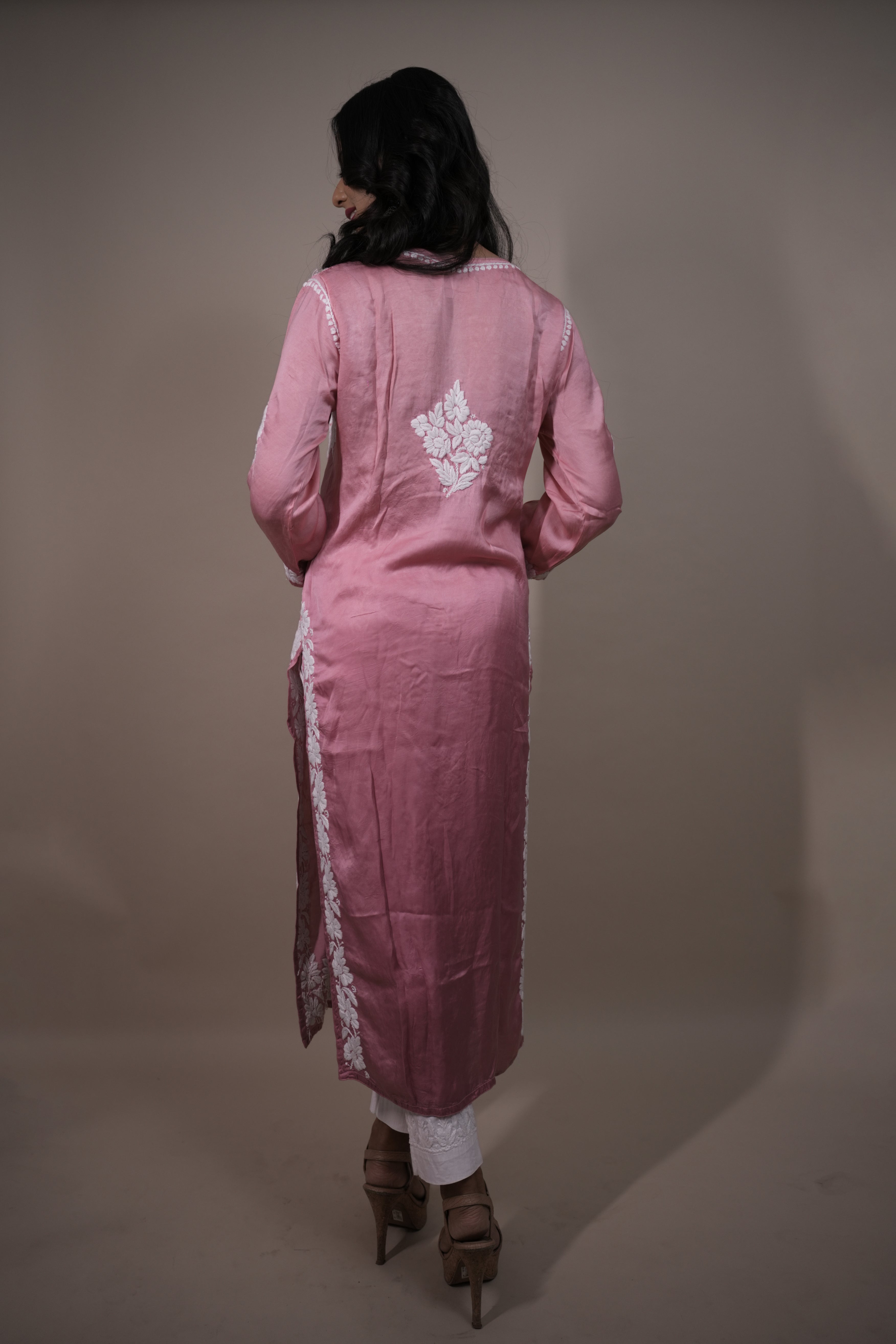 Modal Satin Straight Kurti