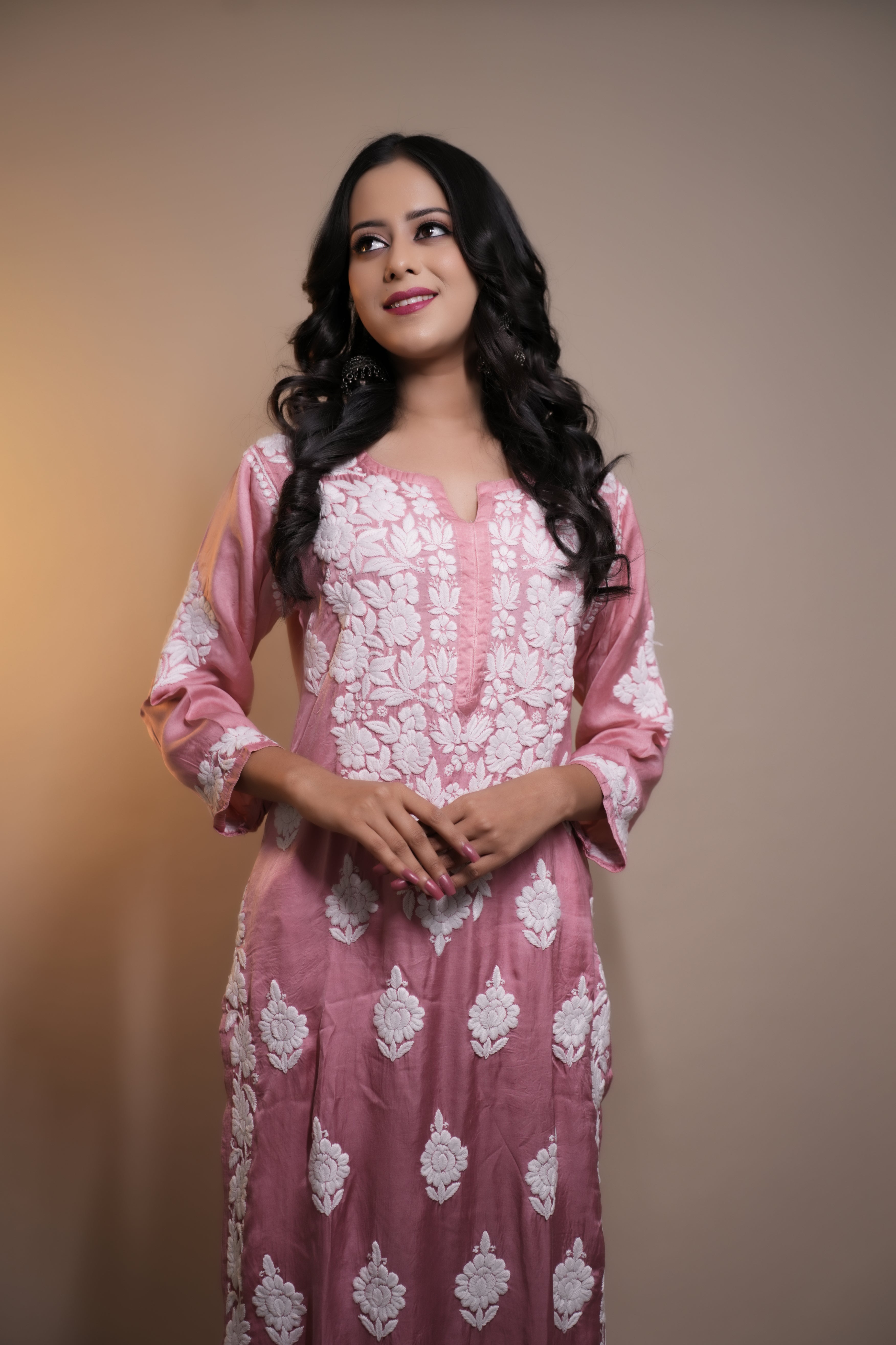 Modal Satin Straight Kurti