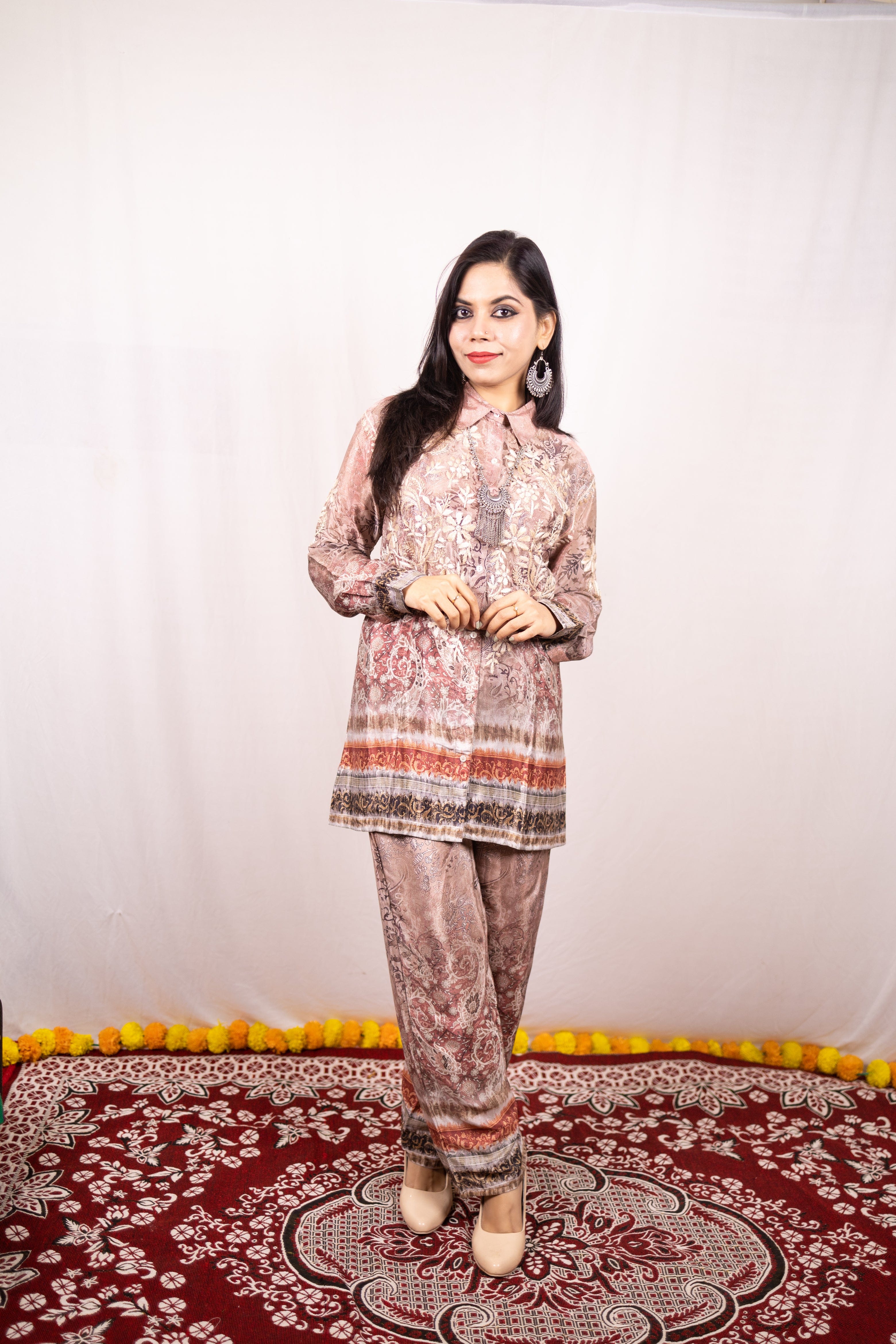 Pure Crepe Printed Co-ord set