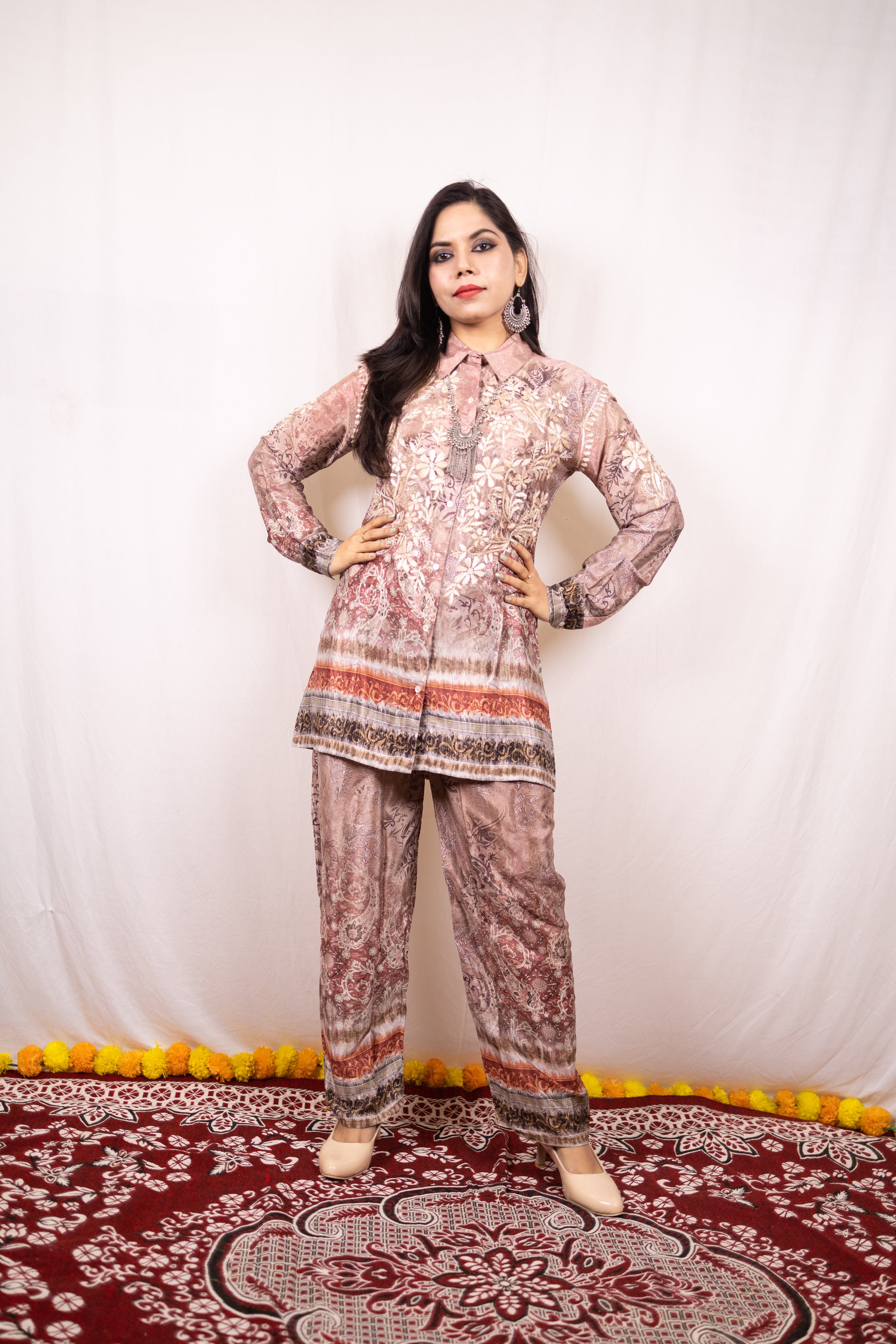 Pure Crepe Printed Co-ord set