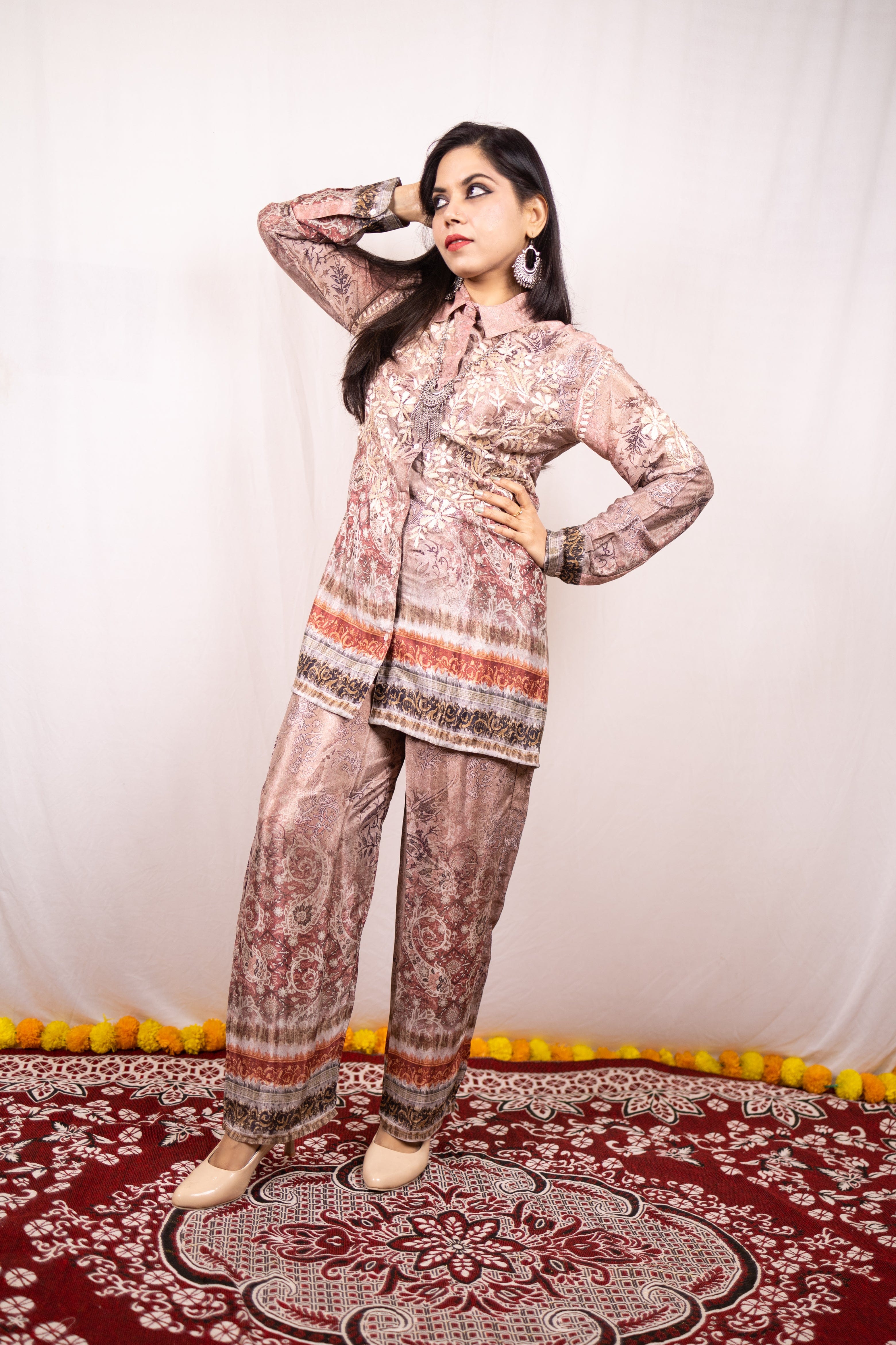 Pure Crepe Printed Co-ord set