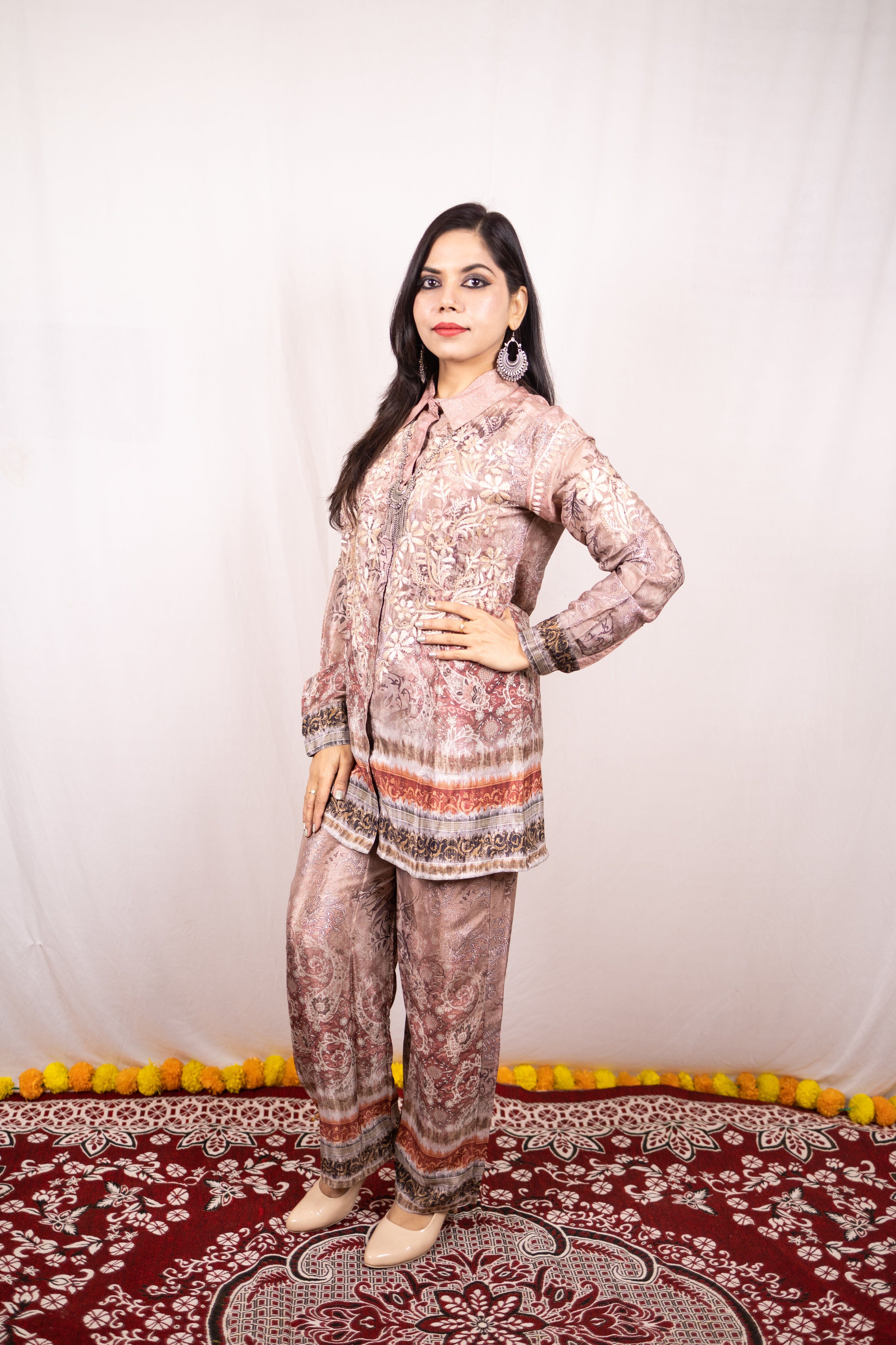 Pure Crepe Printed Co-ord set