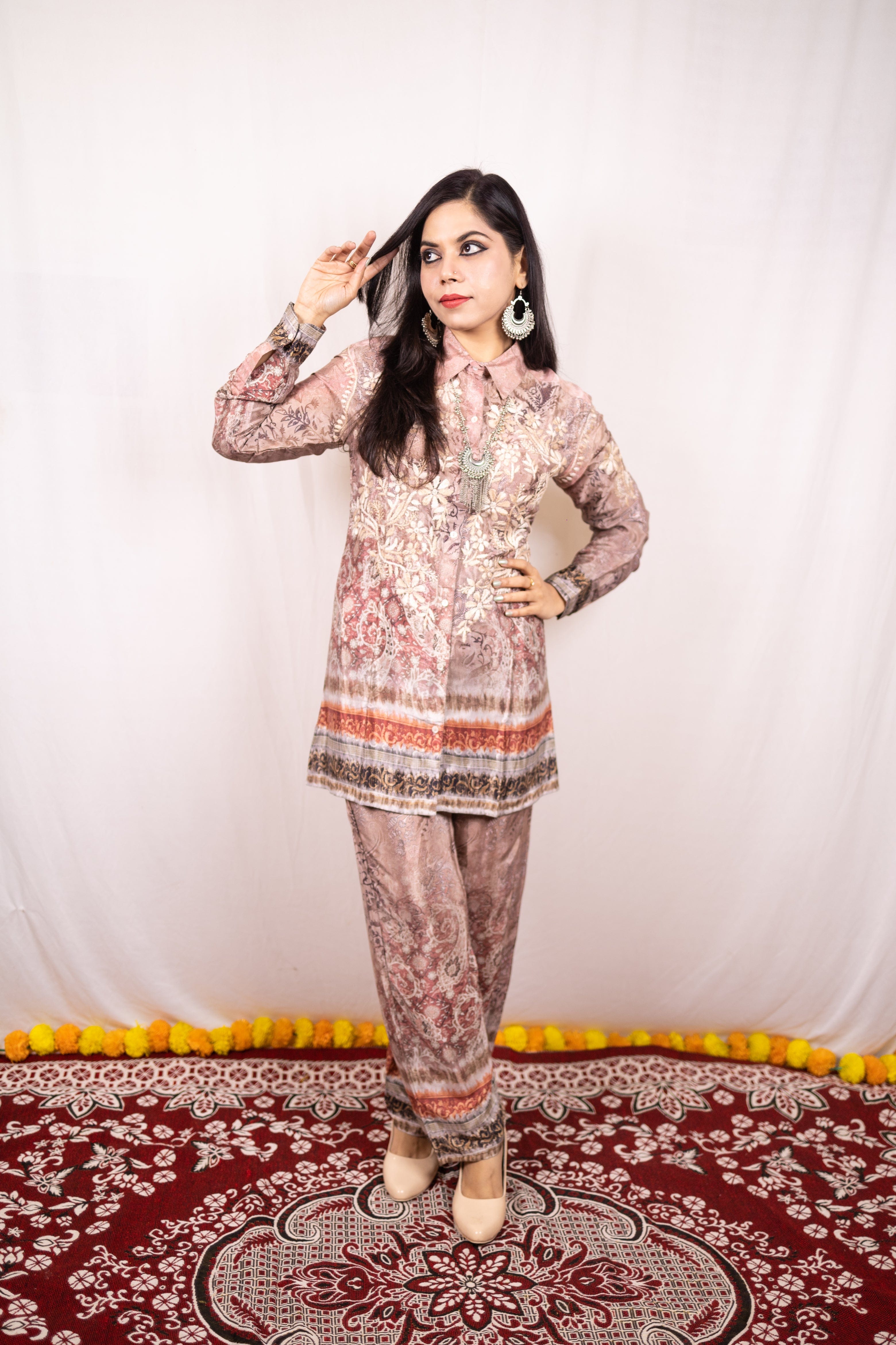Pure Crepe Printed Co-ord set