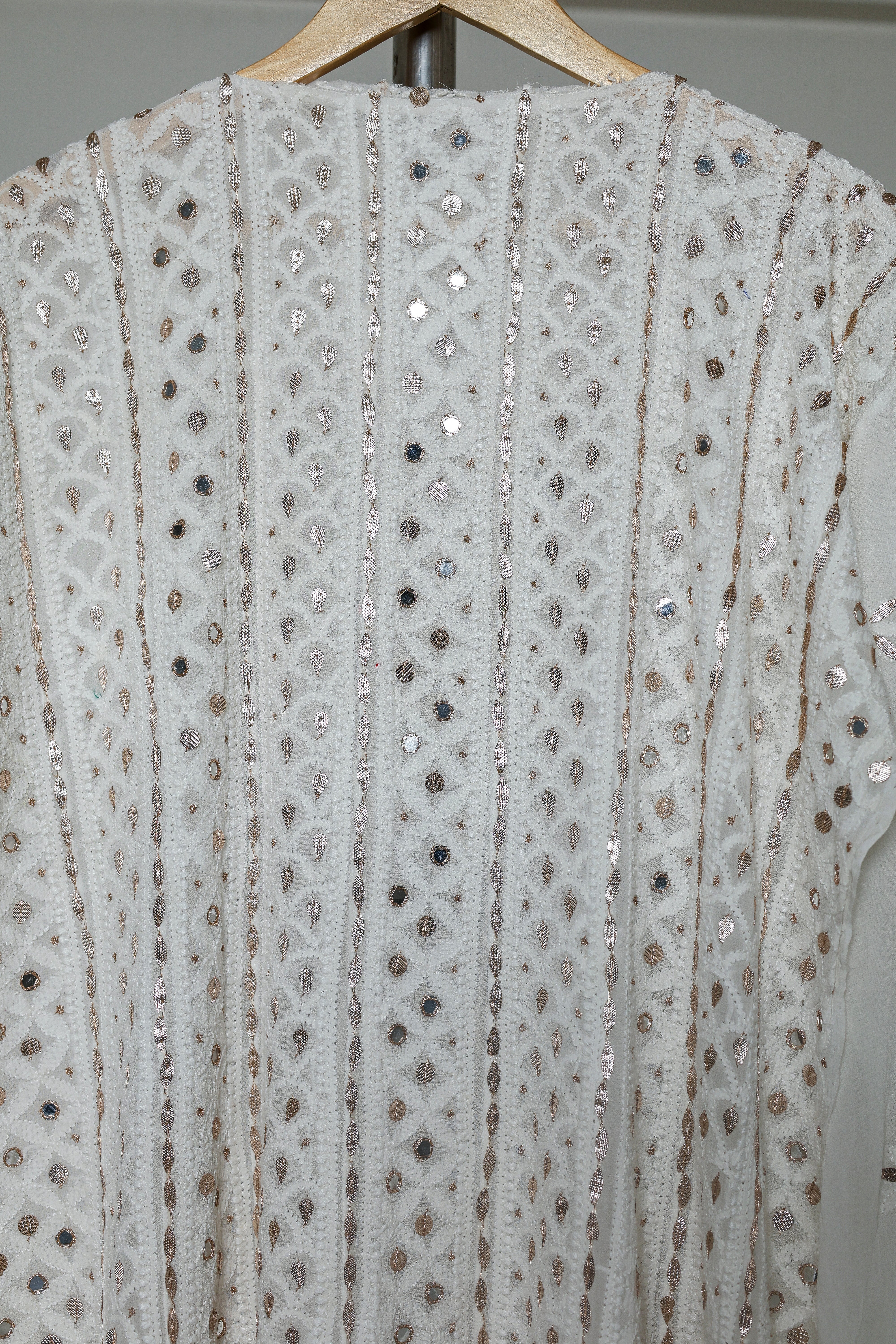 Pure Georgette Anarkali with Mirror and Gotta Patti Work